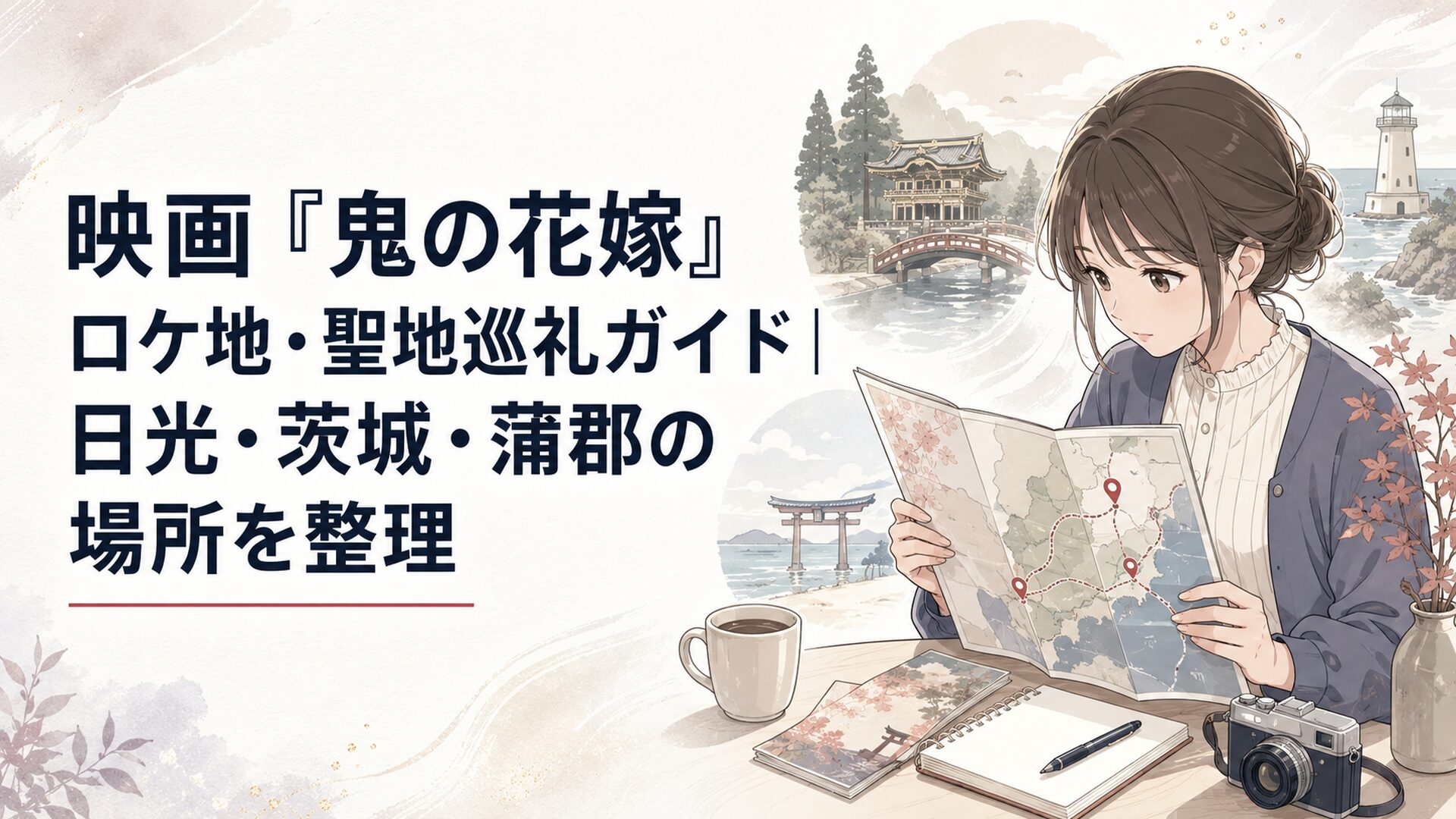 映画『鬼の花嫁』のロケ地マップを開き日光・茨城・蒲郡の聖地巡礼ルートを整理する読者